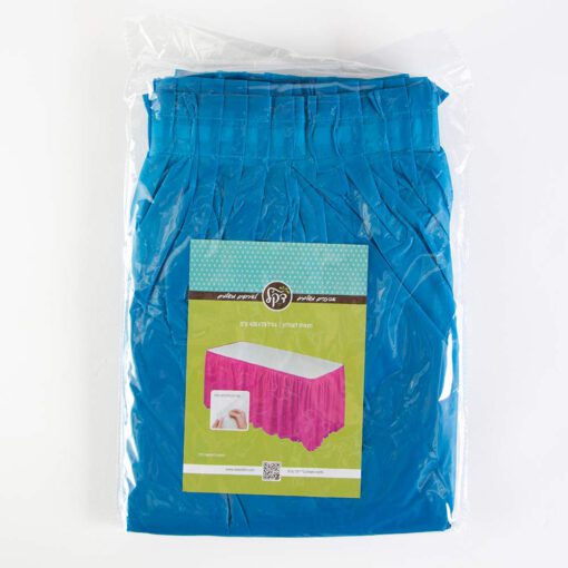 חצאית פלסטי לשולחן ר.73 א.426 ס"מ-כחול