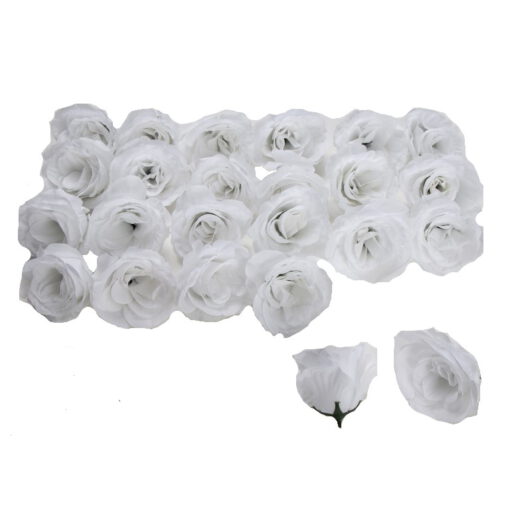 חבילת 24 ראשי ורדים פתוחים-לבן של חברת דקל