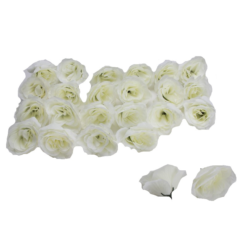 חבילת 24 ראשי ורדים פתוחים-קרם של חברת דקל