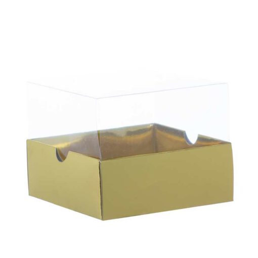קופסאת קרטון זהב מכסה PVC (מכסה נפרד) של חברת דקל