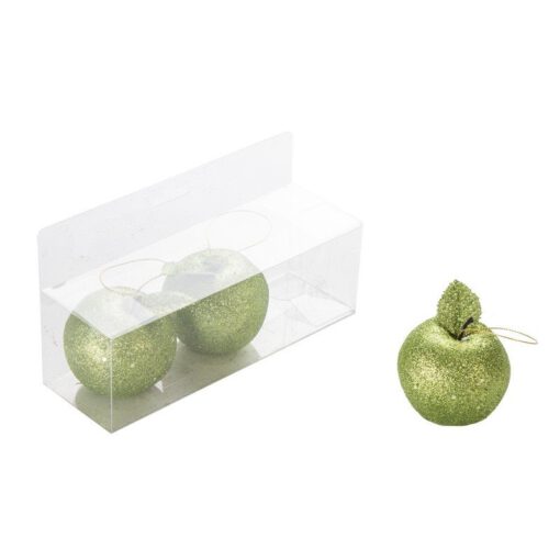 תפוחים גליטר בקופסת PVC -ירוק של חברת דקל