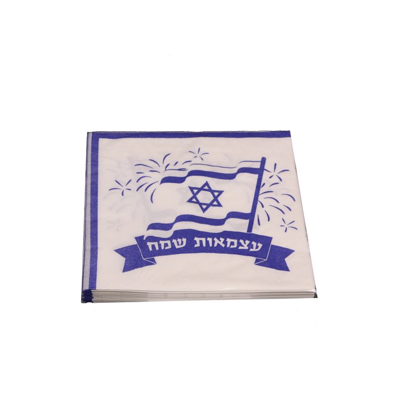 חבילת 20 מפיות נייר-דגל ישראל של חברת דקל
