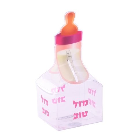 קופסת PVC -בקבוק תינוק ורוד של חברת דקל