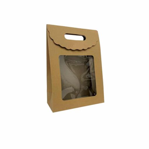 שקית נייר קלאפה+חלון-קראפט של חברת דקל בע"מ
