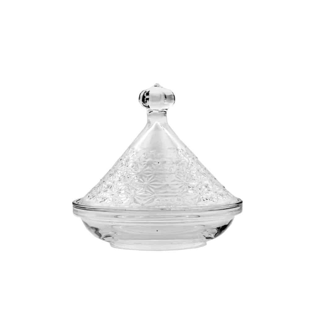 טאג'ין זכוכית קוטר- פרחים של חברת דקל בע"מ
