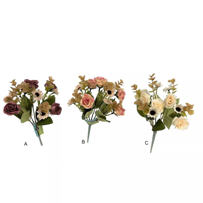 זר ורדים מיקס בוקי 5 ענפים- סגול של חברת דקל בע"מ