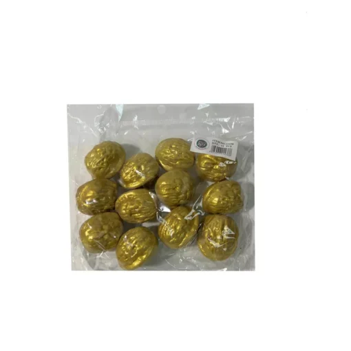 שקית 12 אגוזי מלך פלסטיק - זהב של חברת דקל בע"מ