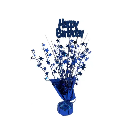מרכז שולחן HAPPY BIRTHDAY -כחול כהה של חברת דקל בע"מ