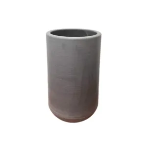 עציץ פלסטיק עגול קוטר 34/65 ס"מ-אפור בטון דקל בע"מ