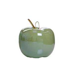 תפוח מקרמיקה קוטר 9.5 גובה 10 ס"מ-ירוק של חברת דקל בע"מ