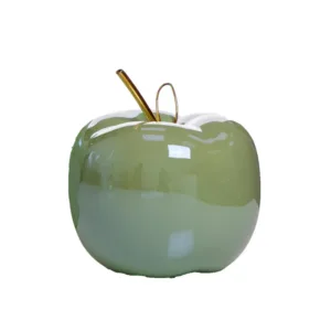 תפוח מקרמיקה קוטר 12 גובה 12 ס"מ-ירוק של חברת דקל בע"מ