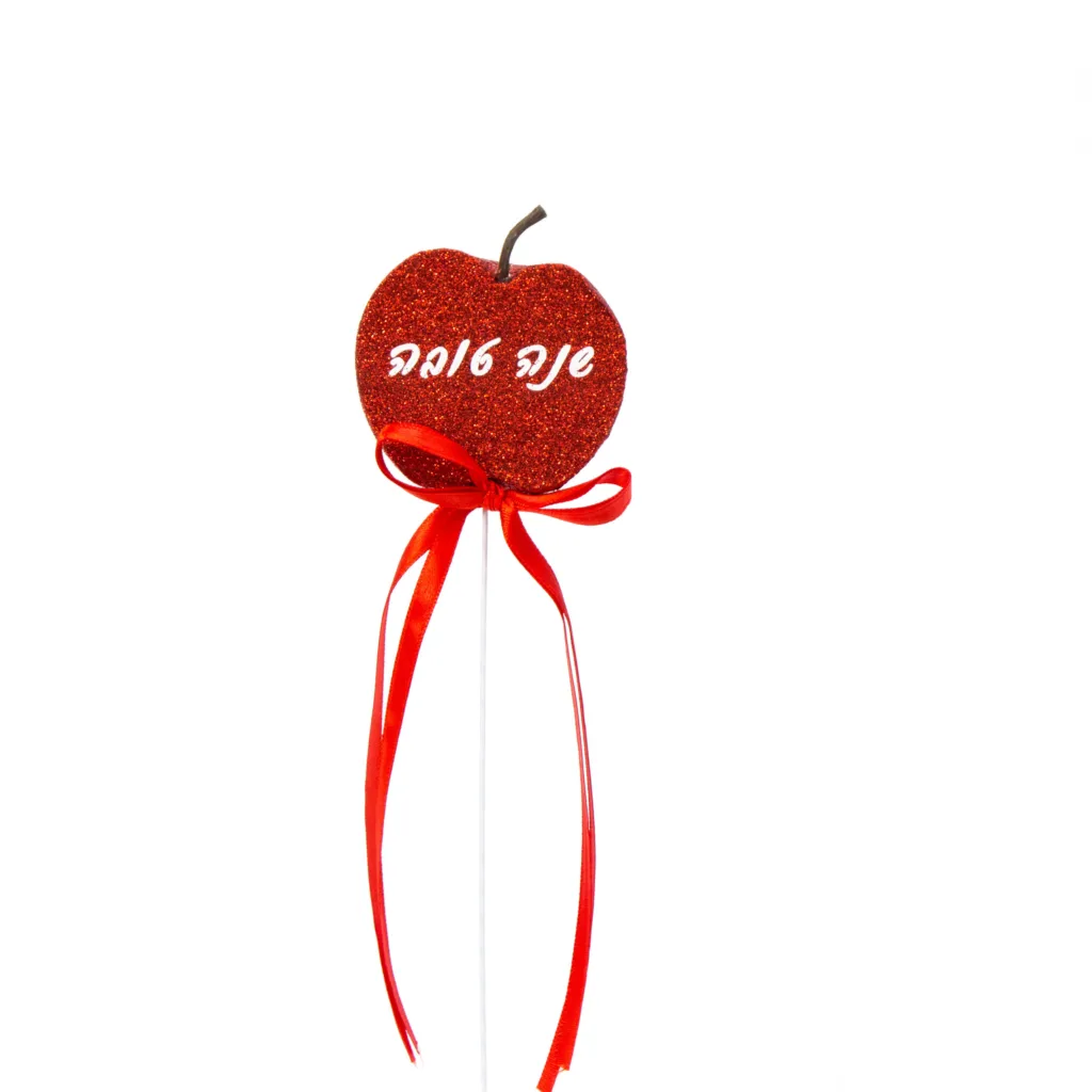 חבילת 6 מקלות +חצי תפוח קלקר גובה 30 ס"מ-אדום של חברת דקל בע"מ