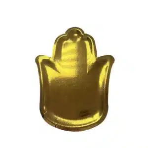 חבילת 3 מגשי קרטון בצורת חמסה לחינה