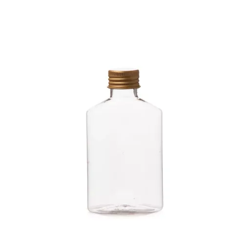 בקבוק פלסטיק דגם ויסקי מכסה מתכת 120 מיל של חברת דקל בע"מ