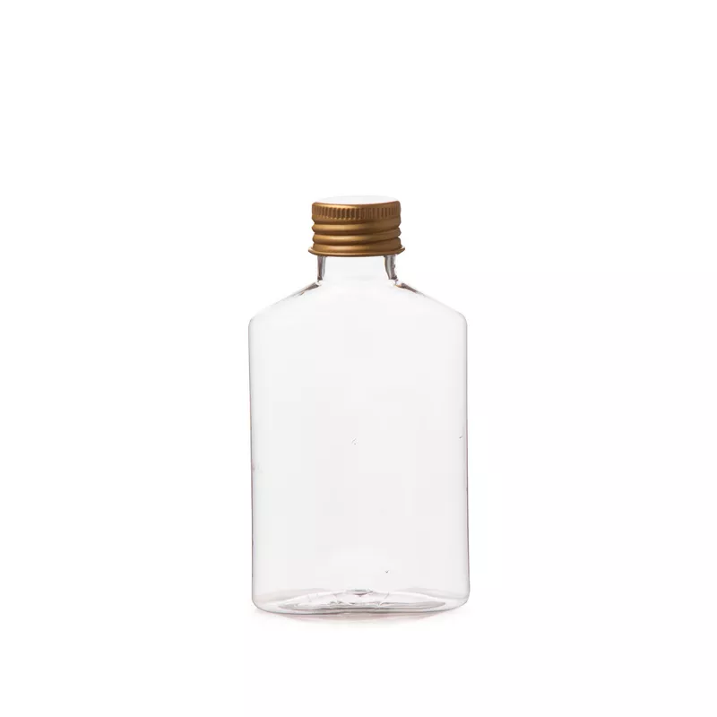 בקבוק פלסטיק דגם ויסקי מכסה מתכת 120 מיל של חברת דקל בע"מ