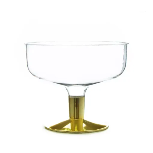 גביע טרייפל פלסטיק רגל זהב של חברת דקל