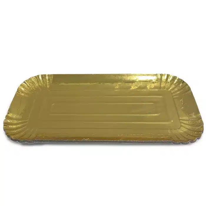 חבילת 3 מגשי קרטון 35/17.5 ס"מ-זהב של חברת דקל בע"מ