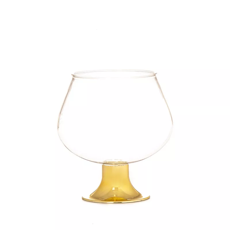 גביע שמפניה פלסטיק 18/18 ס"מ רגל זהב של דקל בע"מ