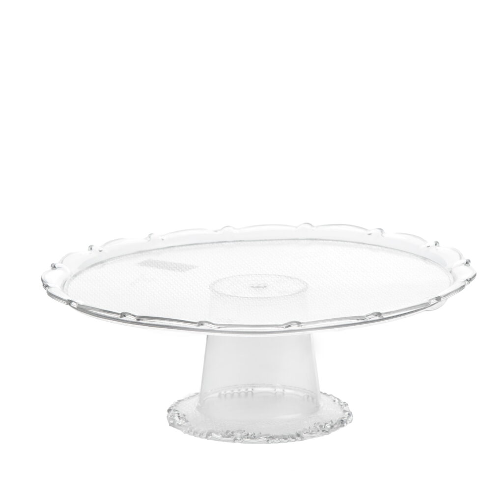 מעמד פלסטיק לעוגה ק.27.5 ג.9.2 ס"מ-שקוף של דקל בע"מ