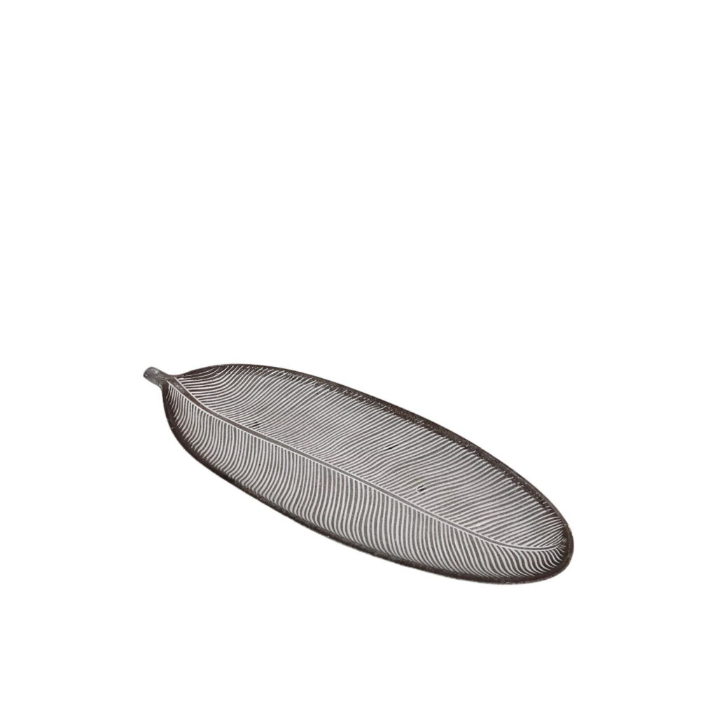 מגש עץ בצורת עלה בננה 40*14 ס"מ-חום ווש של דקל בע"מ