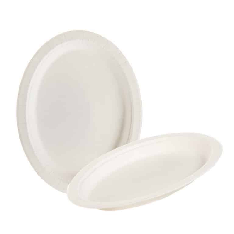 חב' 10 מגש מתכלה קנה סוכר אובלי 31.3*25.4 ס"מ של דקל בע"מ