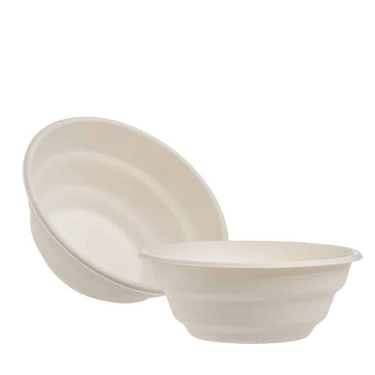 חבילת 10 קערה מתכלה קנה סוכר ק.19 ג.7.4 ס"מ 1100 מ"ל של דקל בע"מ