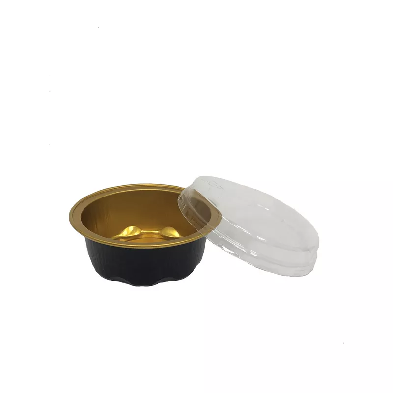 תבנית אלומניום לאפיה שחור/זהב+מכסה ק.7 ג.2.4 ס"מ- 50 מ"ל של דקל בע"מ