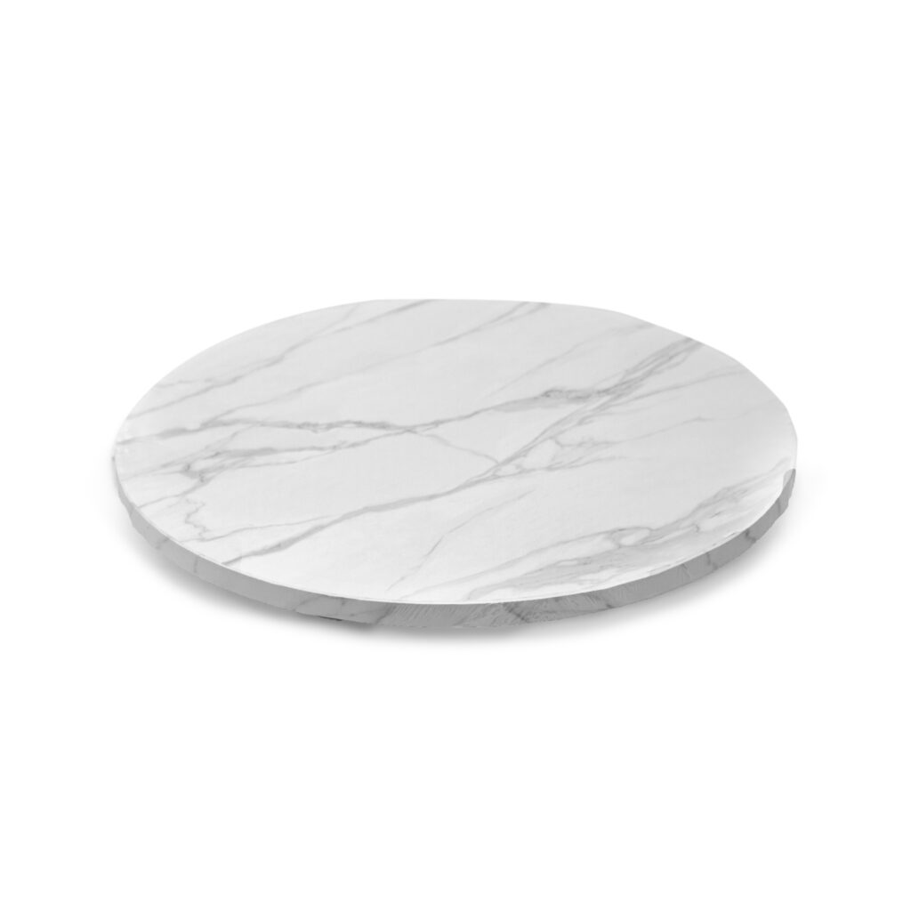 תחתית לעוגה עגולה ק.29 ג.1.2 ס"מ-שיש לבן של דקל בע"מ