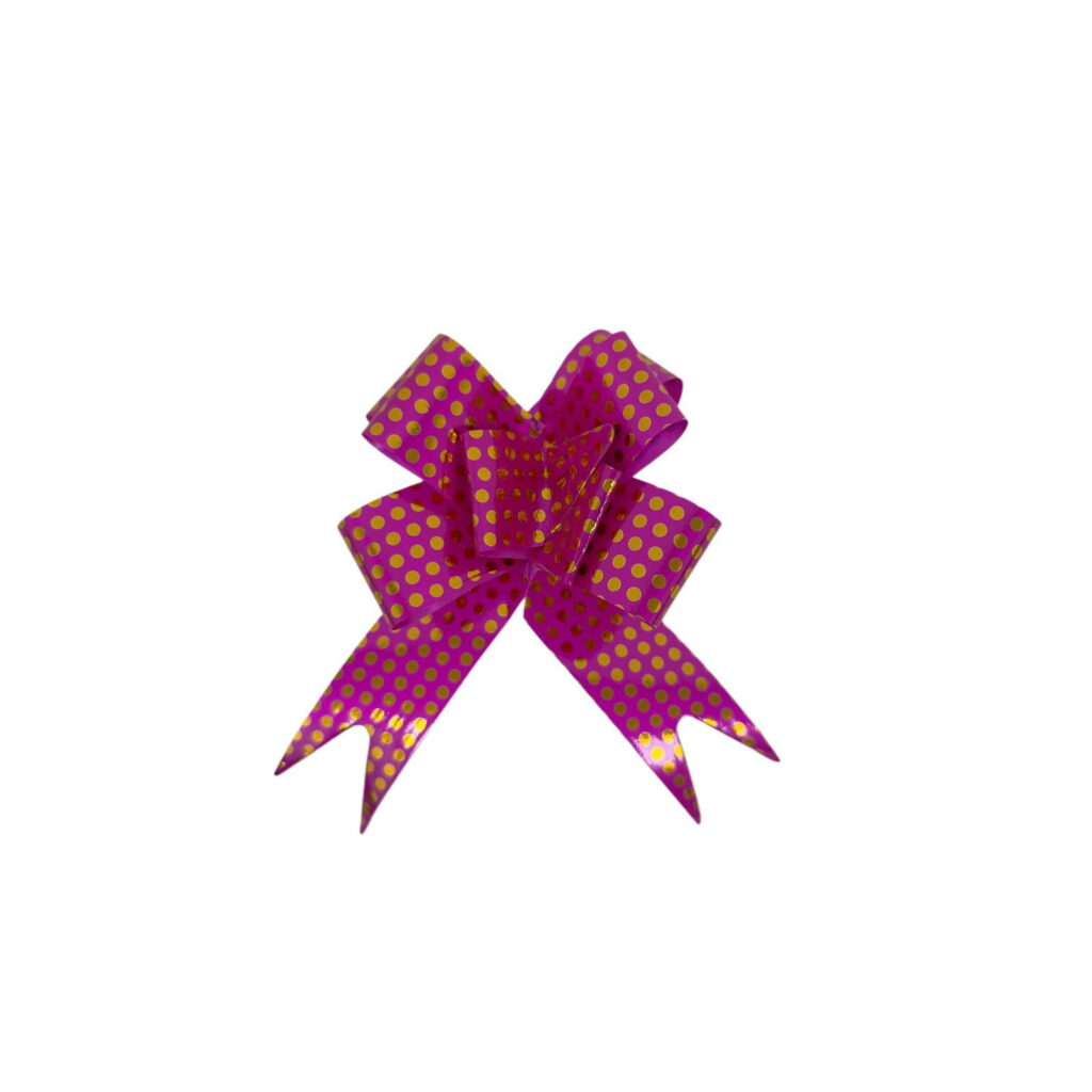 חב' 10 יח' סרט משיכה 2.8 ס"מ מנוקד זהב-ורוד פוקסיה של דקל בע"מ