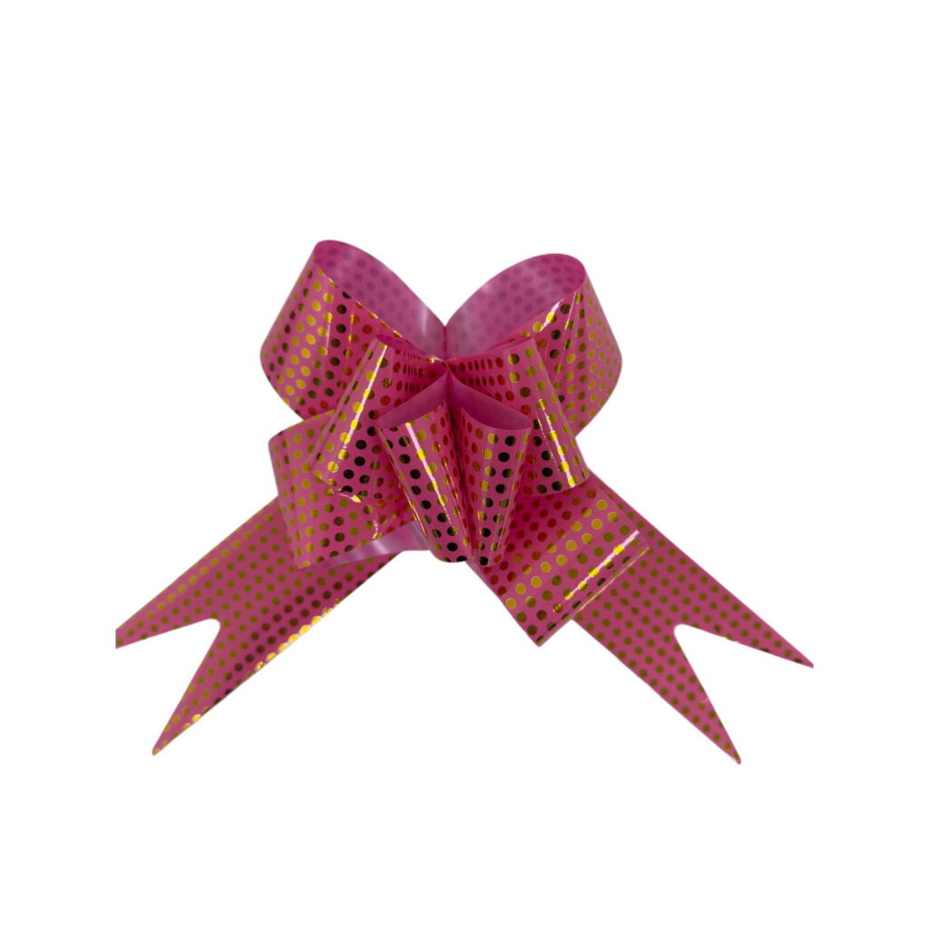 חב' 10 יח' סרט משיכה 4.5 ס"מ מנוקד זהב-ורוד של דקל בע"מ