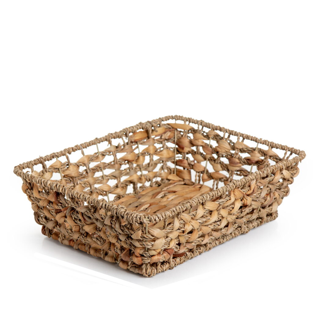 קערת קש קלוע מלבני 34*26*10 ס"מ של דקל בע"מ