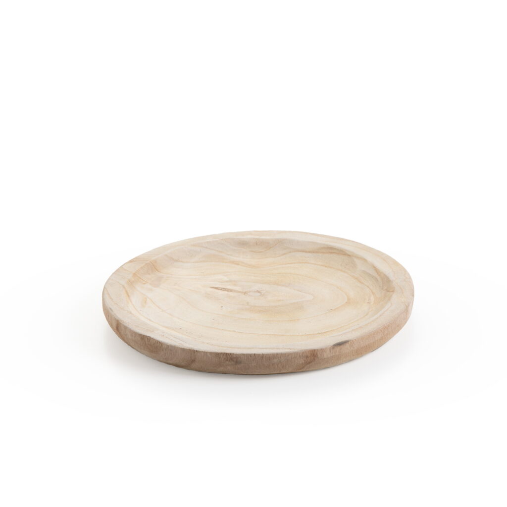 מגש עץ עגול קוטר 31 גובה 3 ס"מ של דקל בע"מ