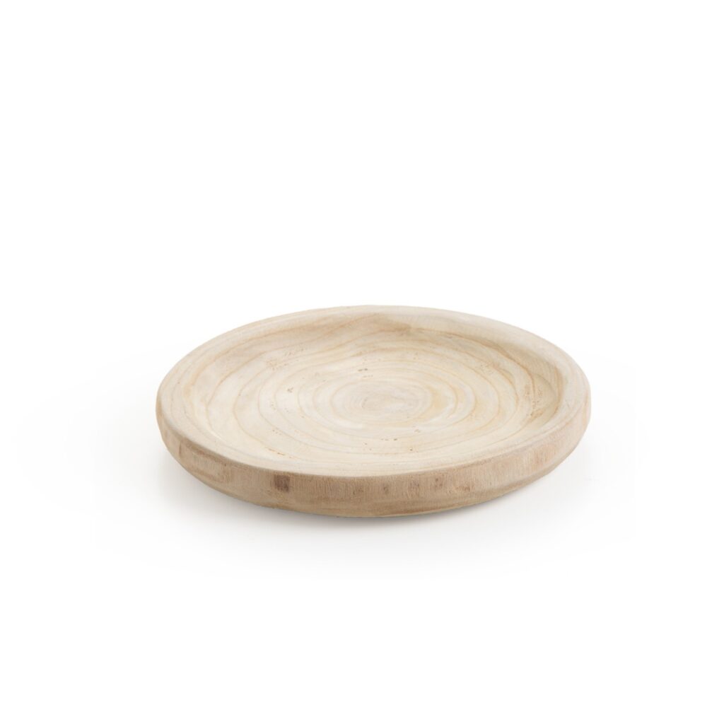 מגש עץ עגול ק.27 ג.3 ס"מ של דקל בע"מ