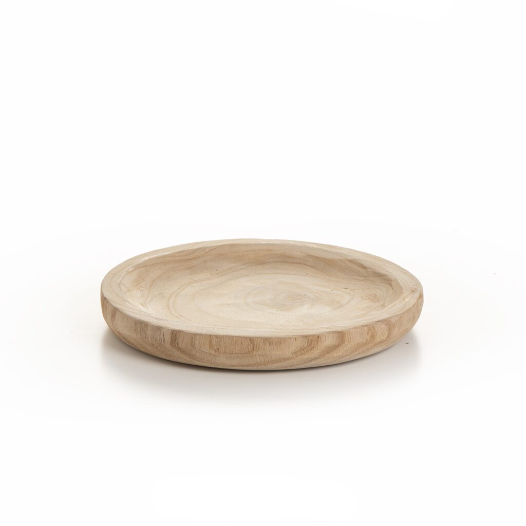 מגש עץ עגול ק.23.5 ג.3 ס"מ של דקל בע"מ