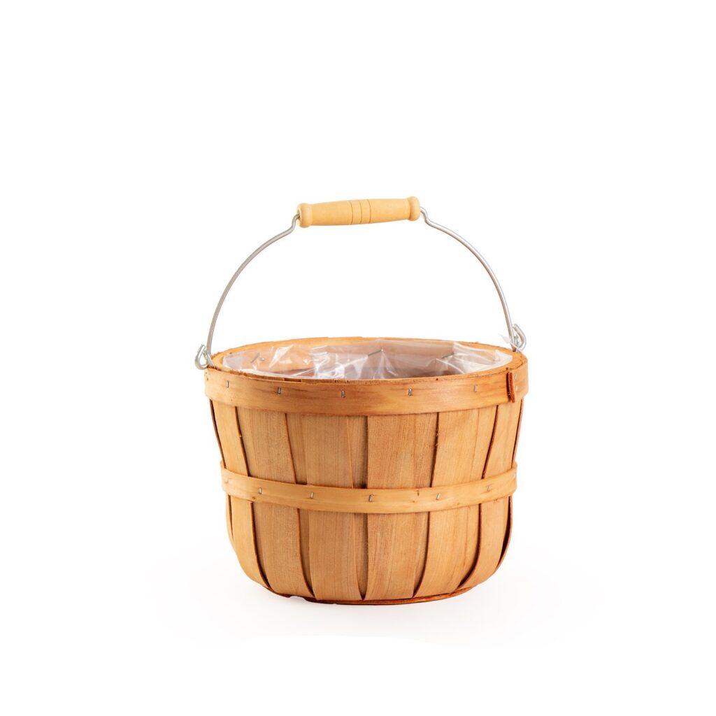 דלי עץ קלוע ק.21 ג.15 ס"מ של דקל בע"מ