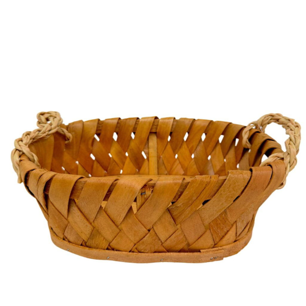 קערה עץ קלוע אובלי 40*31 ג.13 ס"מ של דקל בע"מ