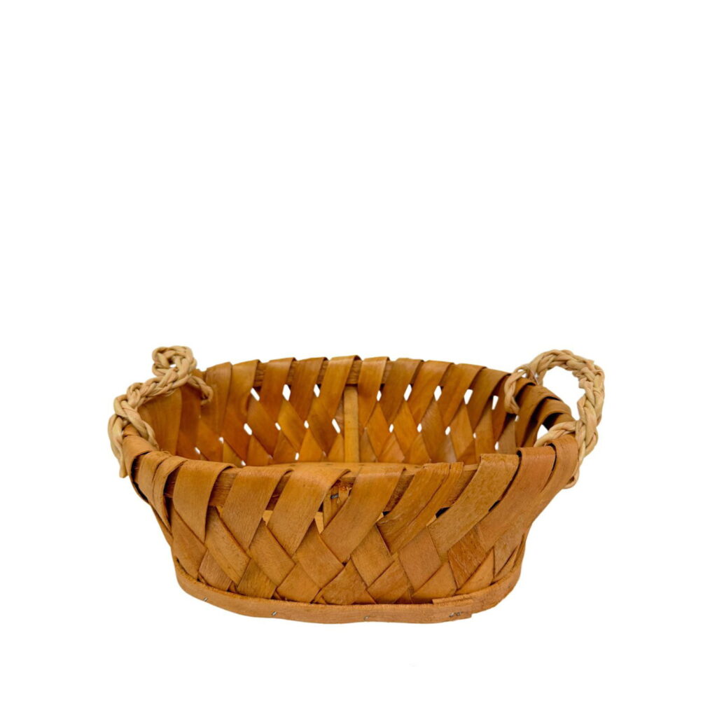 קערה עץ קלוע אובלי 28*22 ג.10 ס"מ של דקל בע"מ