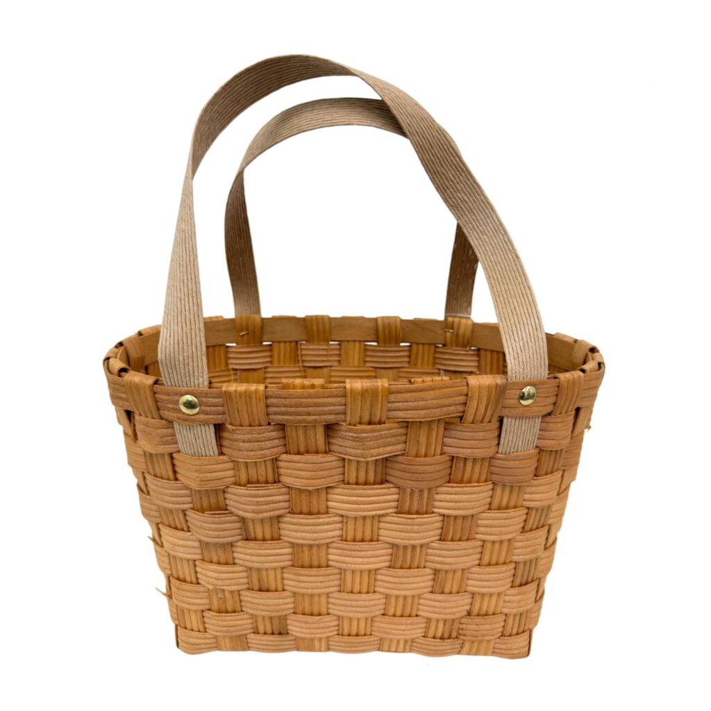 סל עץ קלוע אופנתי 33*20 ג.20 ס"מ-חום בהיר של דקל בע"מ